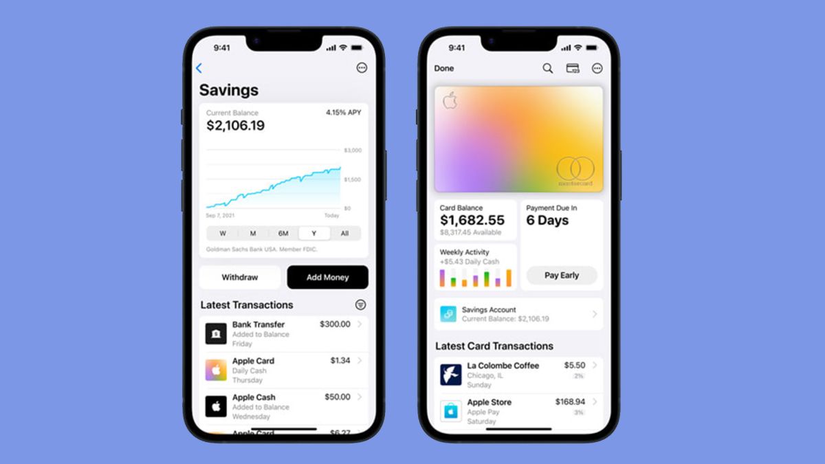 New Savings account on iPhone