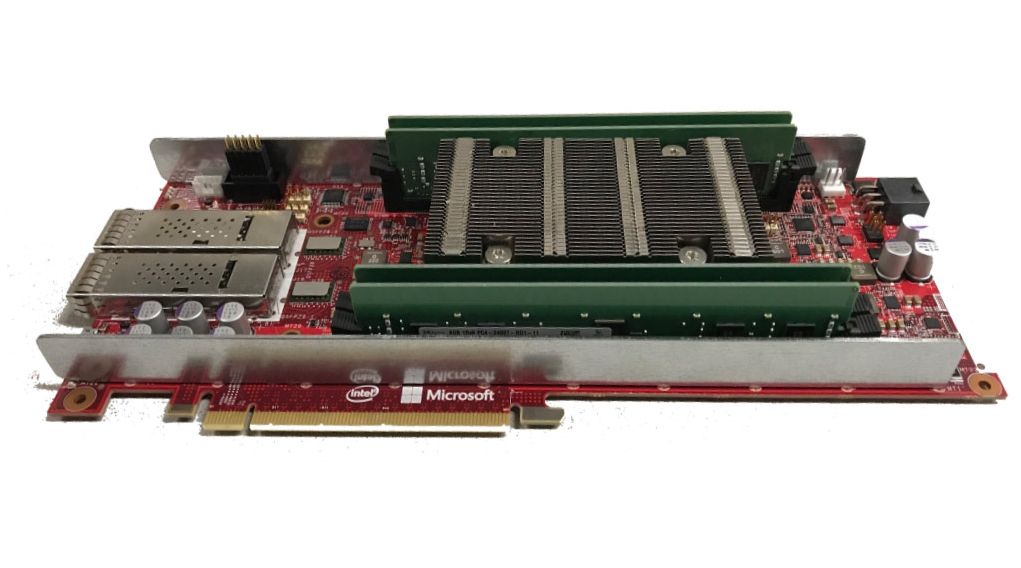 A picture of a Brainwave FPGA card