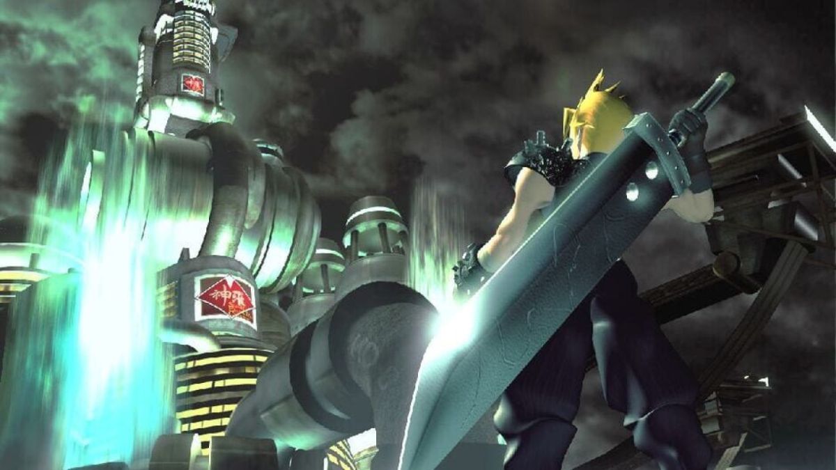 Cloud poses broodily before a Mako Reactor