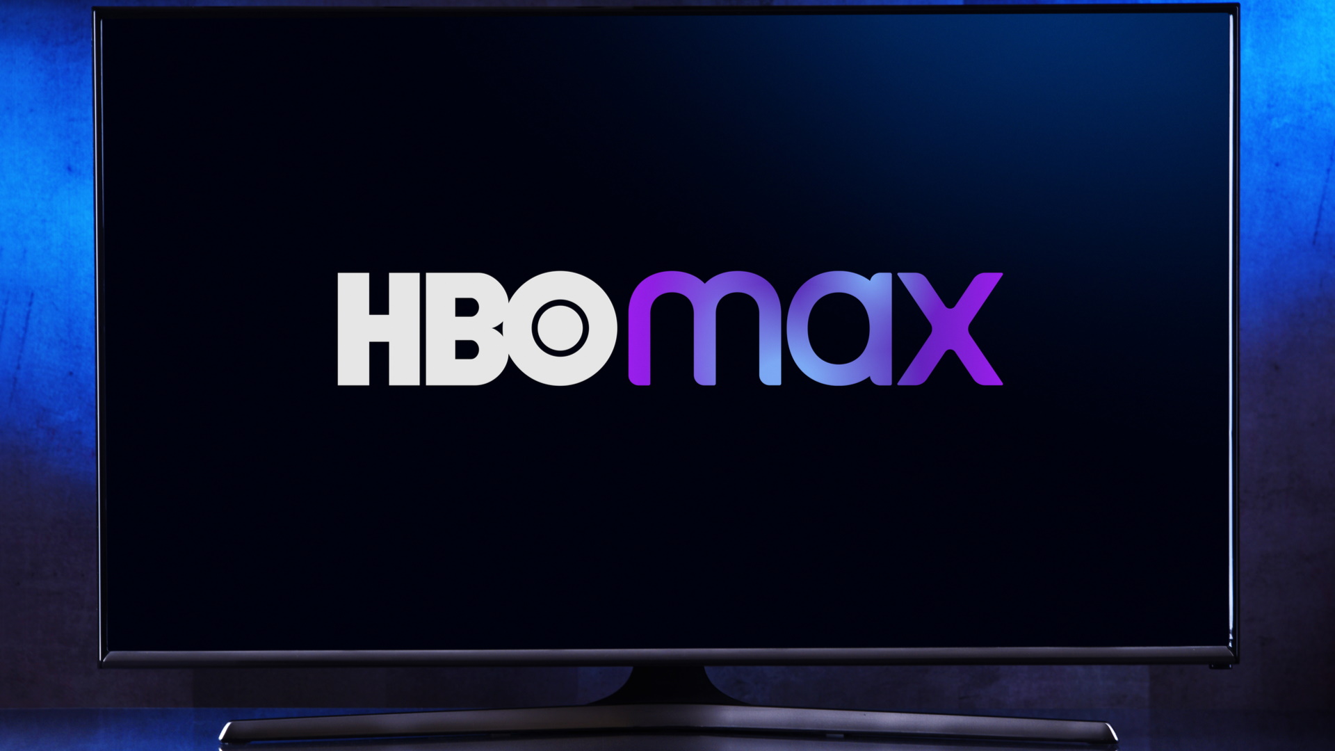 HBO Max logo on a smart TV