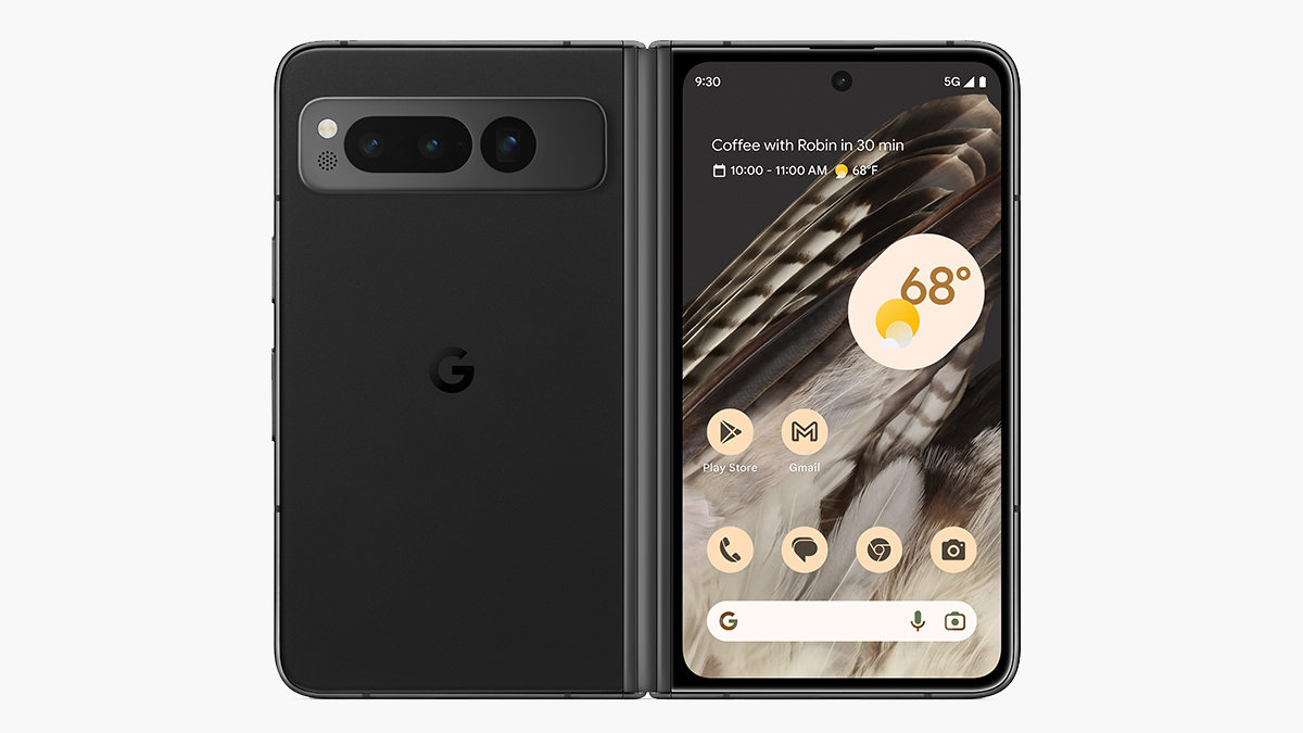 Leaked images of the outer side of the Google Pixel Fold