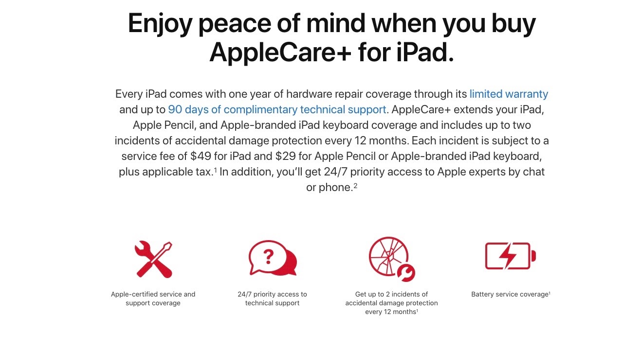 Apple’s extensive support with the AppleCare and AppleCare+ programs garners consistently positive reviews. Image Credit: Apple