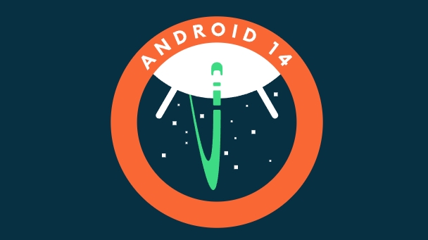 The Android 14 logo