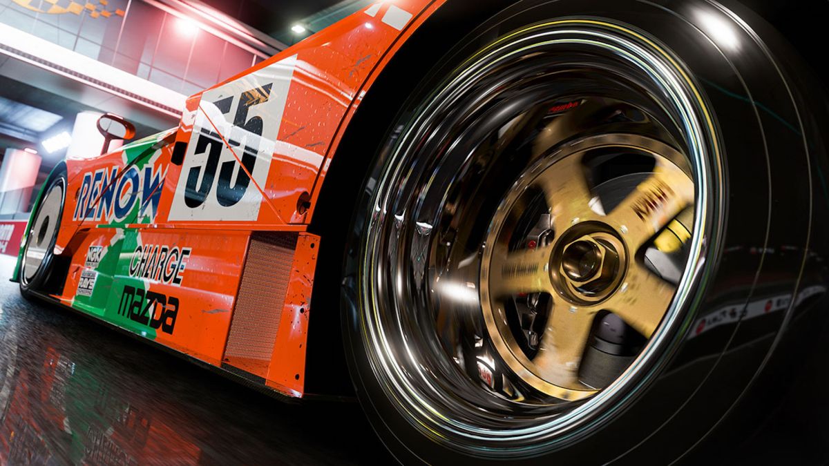 Forza Motorsport: a close up of an orange car