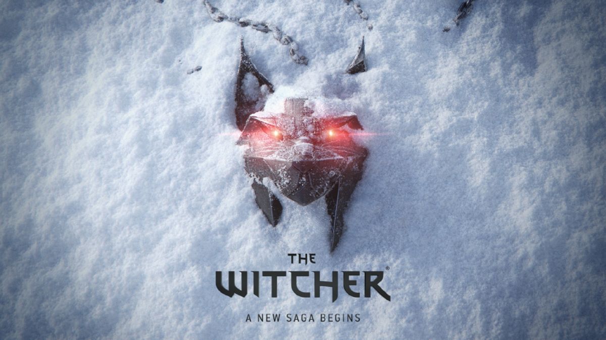 The Witcher 4 key art shows a lynx medallion covered in snow