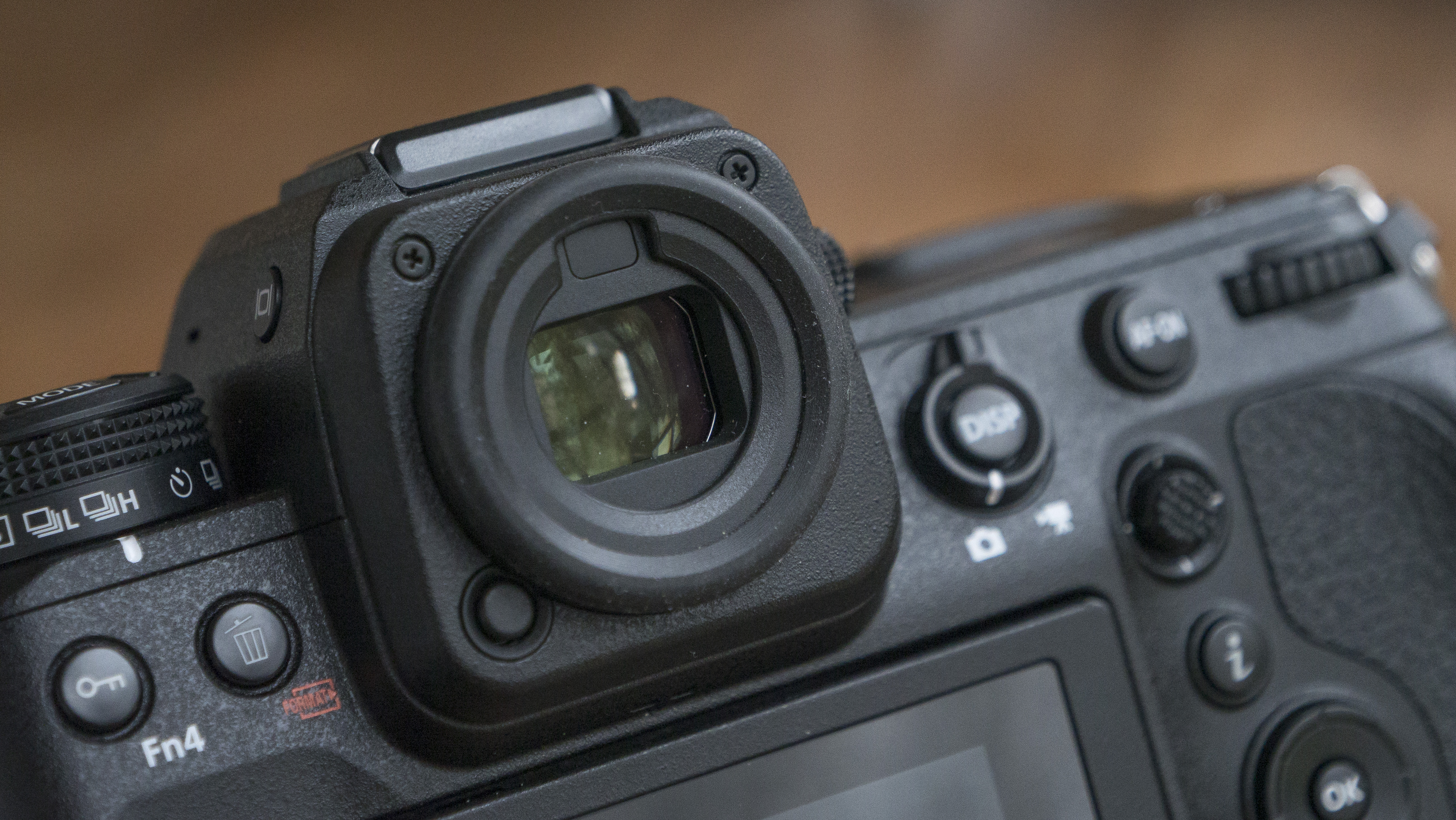 The Nikon Z9 camera's electronic viewfinder