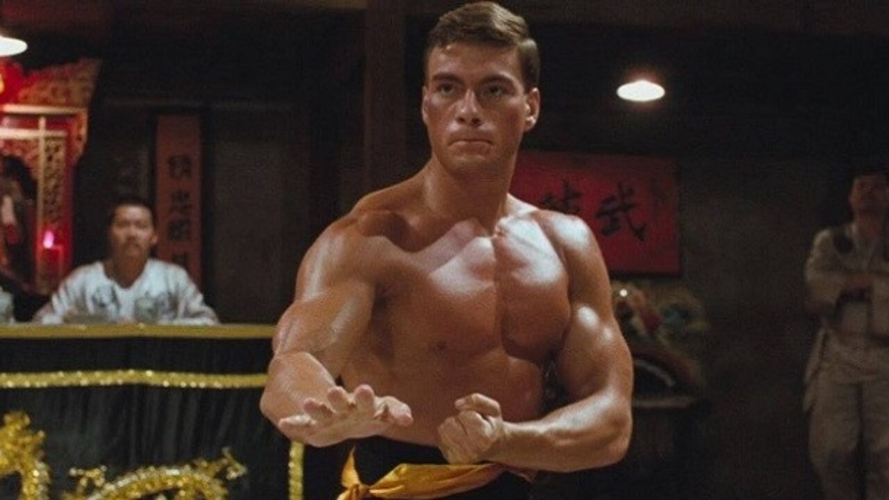 Jean-Claude Van Damme prepares to fight in Bloodsport